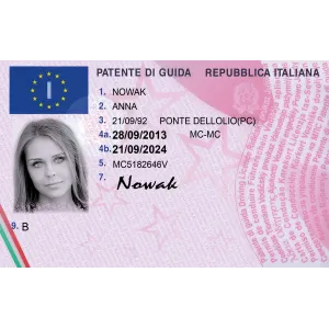 Fake Italian Drivers License