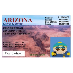 Fake Arizona Drivers License