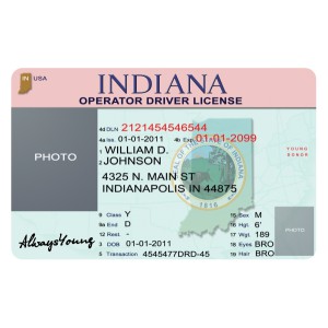 Fake Indiana Drivers License