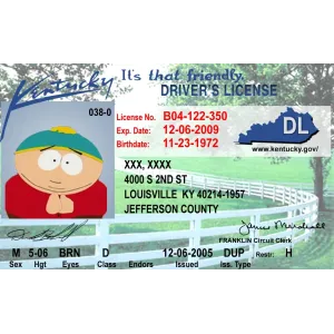 Fake Kentucky Drivers License