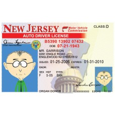 Fake New Jersey Driving License