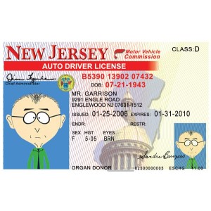 Fake New Jersey Driving License