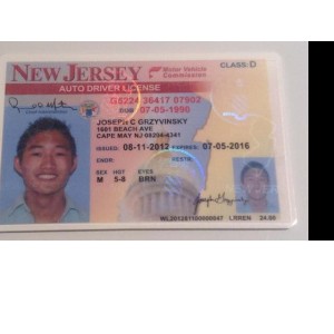 Fake New Jersey Driving License