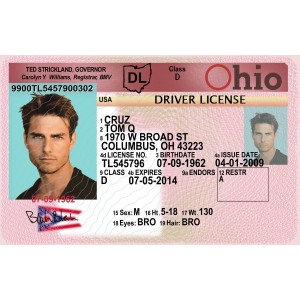 Fake Ohio Drivers License