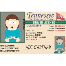 Fake Tennessee Drivers License