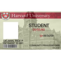 Fake Harvard Student ID